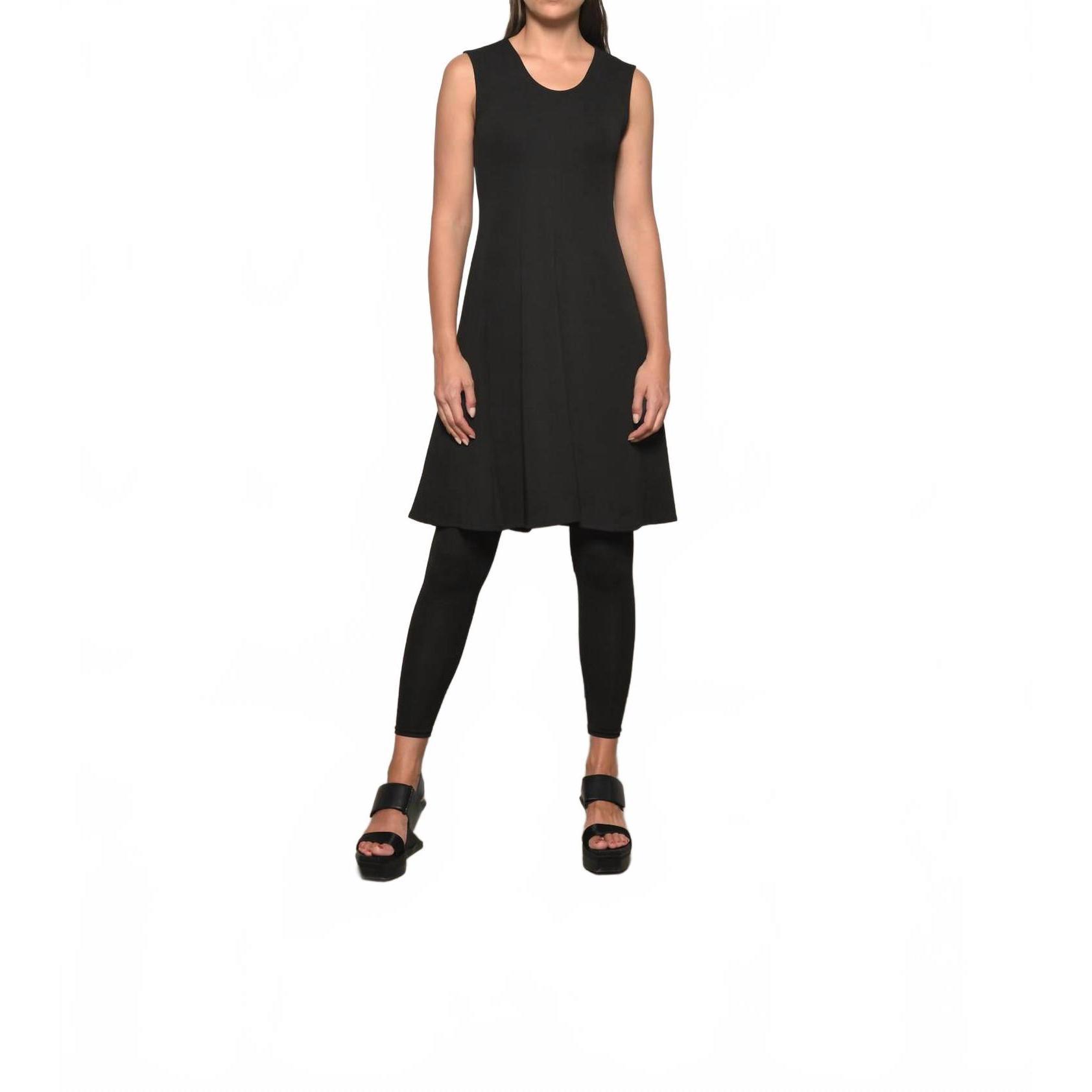 New Simply Mila Sleeveless Traveler Dress In Black